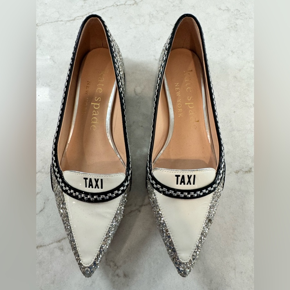Kate Spade GoGo Taxi Flats Size 7 - Picture 1 of 6
